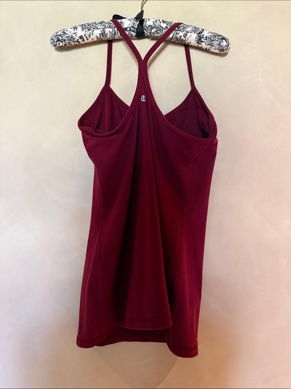 Lululemon Power Y Tank Bordeaux Drama Racer back size 10 - Picture 3 of 5